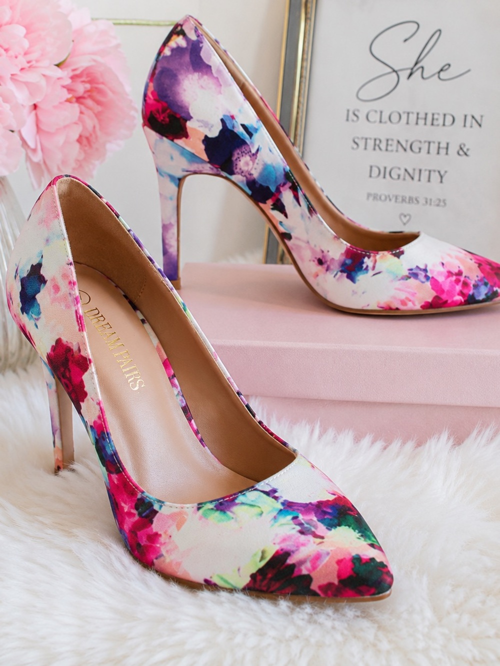 🌸 Dream Pairs Floral Heels 🌸